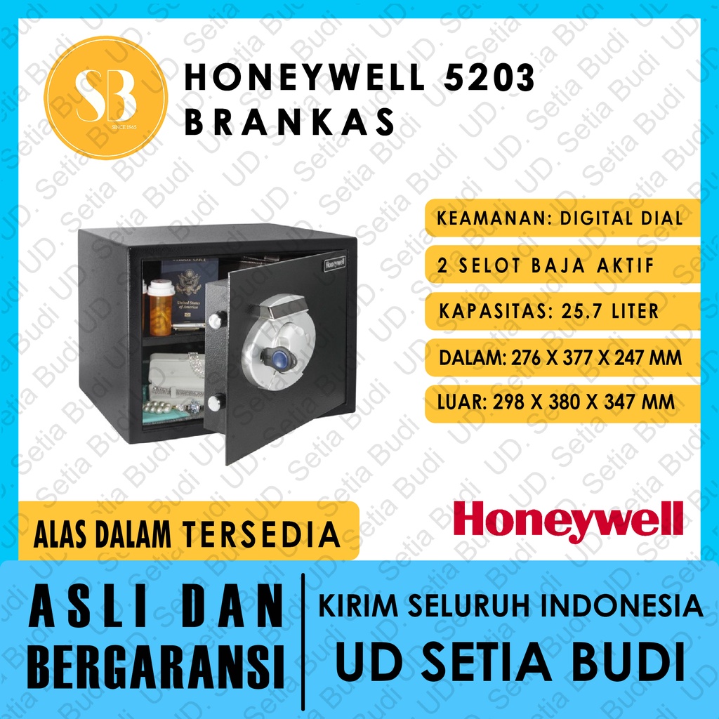 Brankas Honeywell 5203 Asli dan Bergaransi