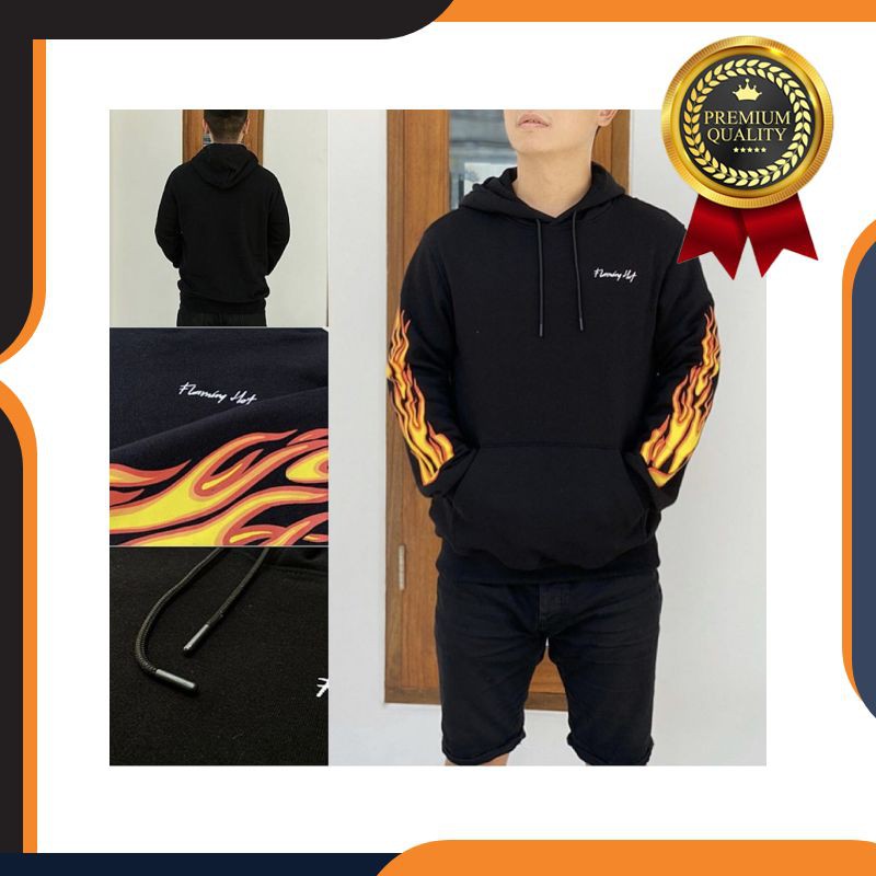 Terbaru Hoodie Flaming Hot H&M HNM Original (Unisex) Murah