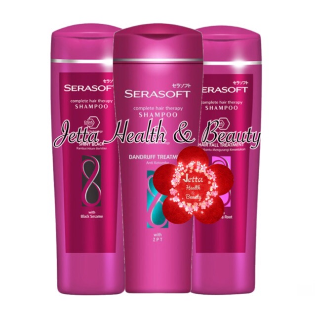 Serasoft Dandruff Hair Fall Shiny Black Treatment Shampoo 340ml