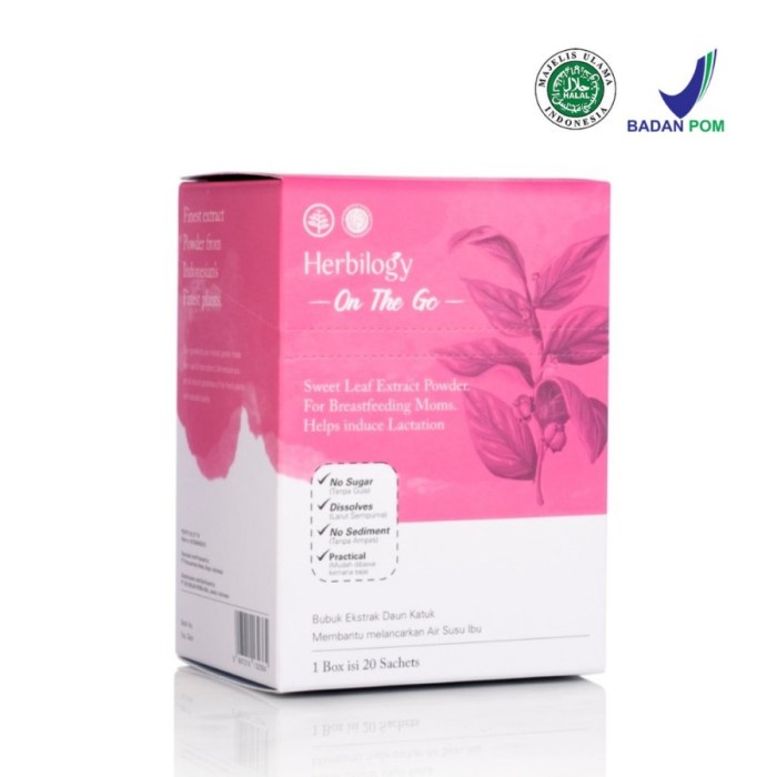 HERBILOGY On The Go Sweet Leaf Extract Powder Suplemen Pelancar ASI