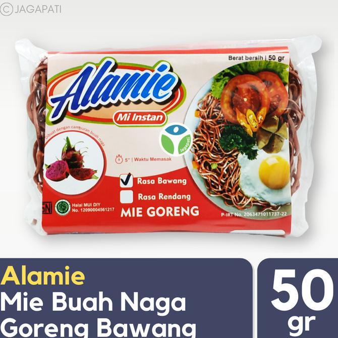 

Alamie - Mie Buah Naga Goreng Bawang 50gr - Mie Sehat