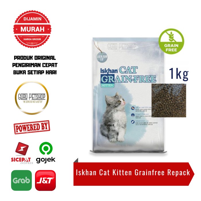 Iskhan Cat Grain Free Kitten 1kg Iskhan Kitten Grain Free Cat Food