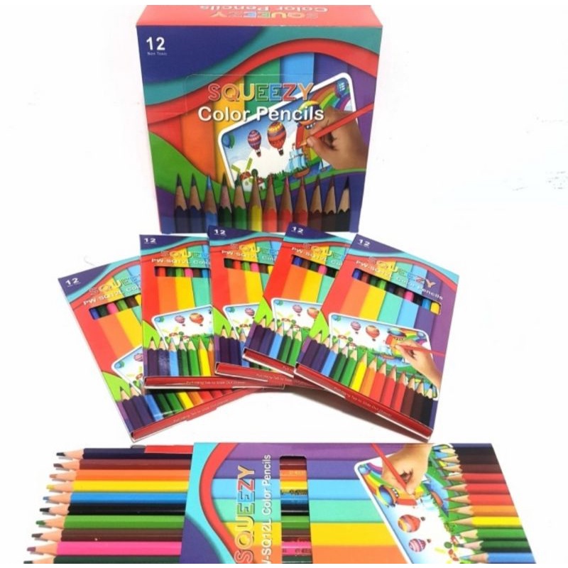 

Pensil Warna Panjang 12 warna Squeezy