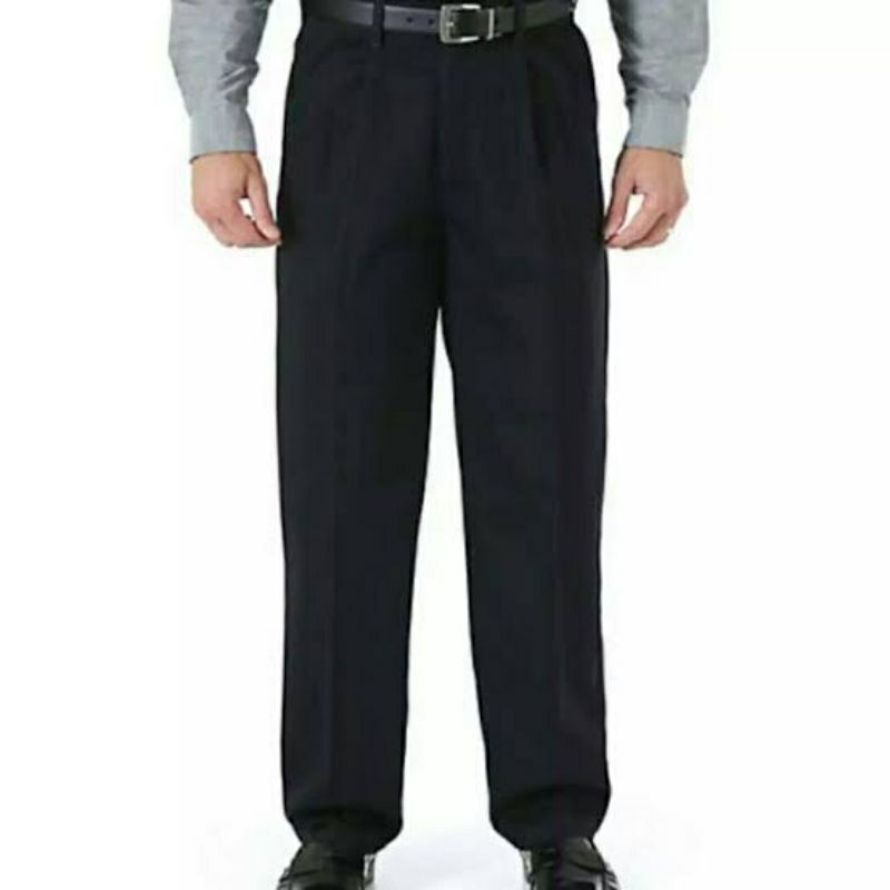 Celana Formal Pria Kerja Reguler Standar Kantor Bahan Kain Teflon Size 27 - 38 Murah Adem Nyaman
