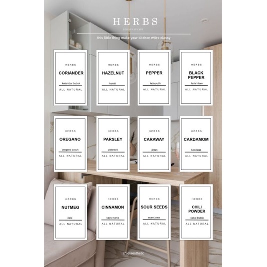 

stiker satuan | bumbu dapur