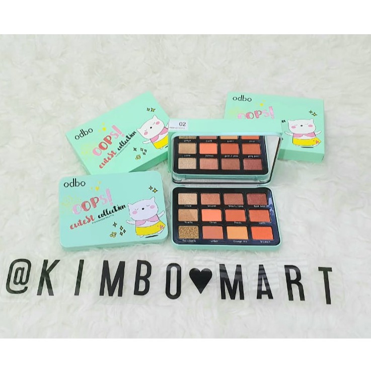 ODBO Oops! Eyeshadow Palette Cutest Collection no.2 100% ORIGINAL