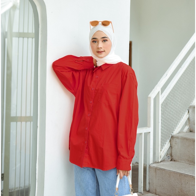Nomitee's Milan Shirt Kemeja Wanita Oversize-4