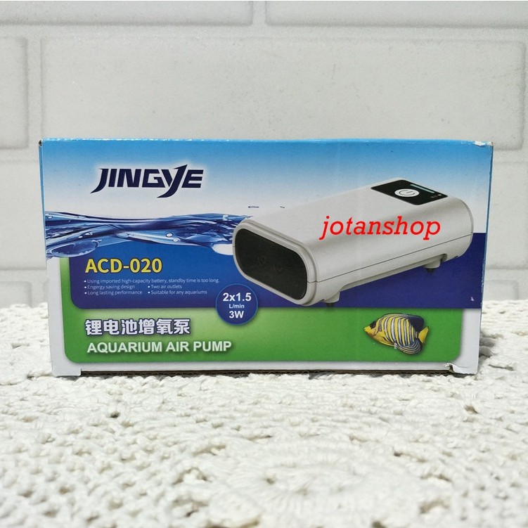 JINGYE ACD020 ACD 020 acdc portable USB mesin aerator gelembung udara aquarium air pump