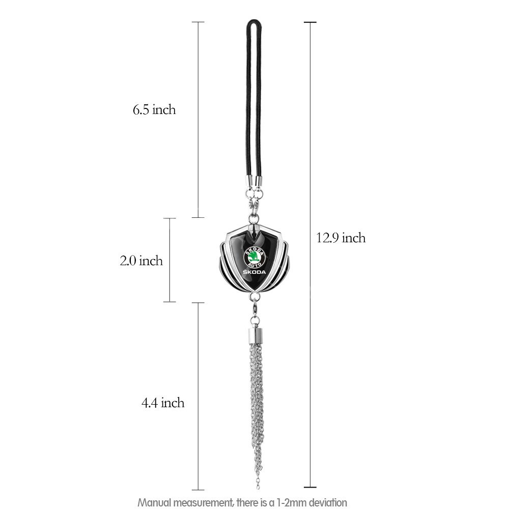 Skoda Badge Metal 3D Untuk Dekorasi Kaca Spion Mobil Rapid Octavia 2 3 Fabia Karoq Superb Kodiaq