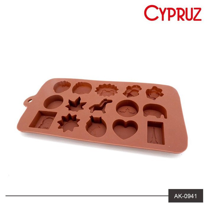 Cypruz AK-0941 Cetakan Loyang Silicone Karakter Hewan Silikon