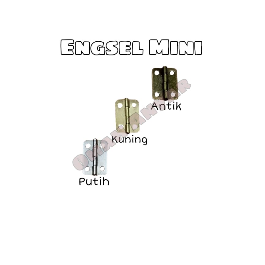 Overplat Mini Hampers Engsel Skrup Kancingan Kotak Mainan Souvenir