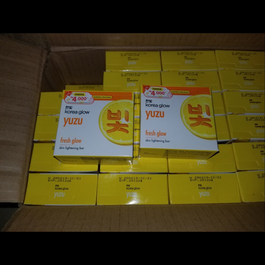 Sabun Batang Mandi Korea Glow Yuzu Korea Soap Fresh Glow
