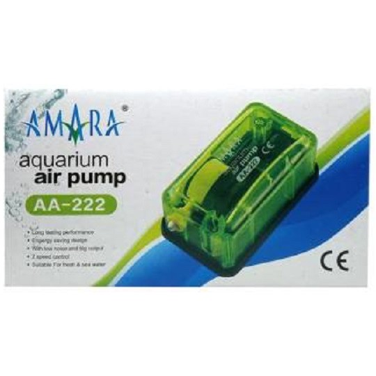 Amara AA-222 Aquarium Air Pump Aerator 1 Lubang AA222 Pompa Udara