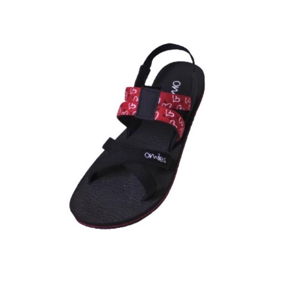 Omiles Sandal Perempuan IVANKA 3 - Black Red