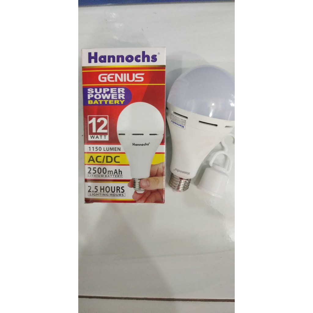 Lampu LED Hannochs Genius 12 Watt (Emergency Magic Lamp)