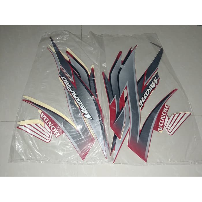 Stiker Bodi & Lis Body & Striping Megapro Primus 2008 Merah