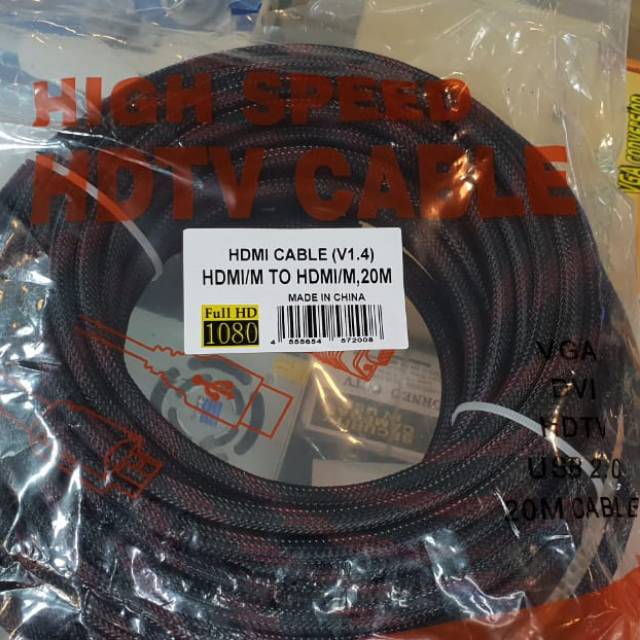 Kabel hdmi 20meter hdmi to hdmi full hd