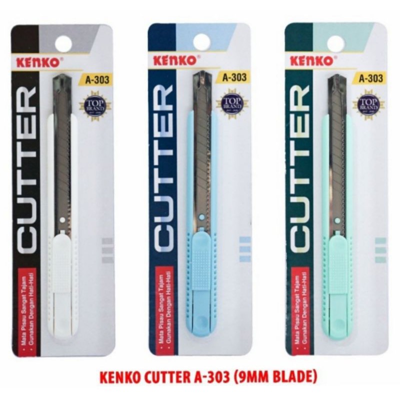 

KENKO CUTTER / PEMOTONG KERTAS A-303 ( 9 Mm Blade) Harga per Pcs