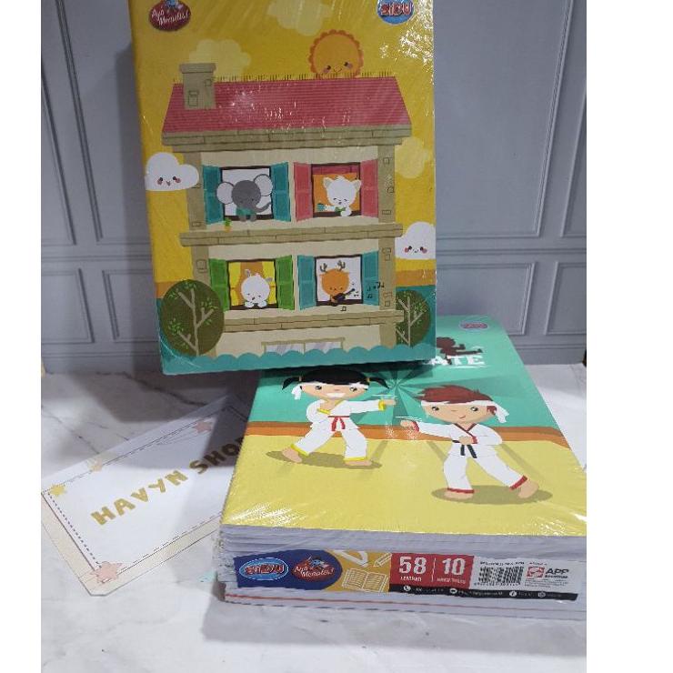

New - 10pc buku tulis merek SIDU isi 58 lembar/buku tulis ,.