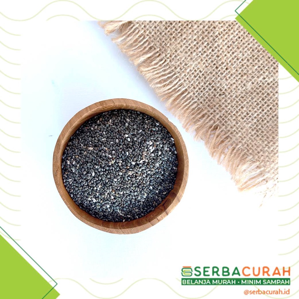 

Chia Seed Hitam Curah | per 100 gr | Kemasan Kertas