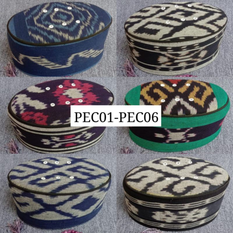 KOPIAH PECI TENUN | PECI TENUN | KOPIAH TENUN | PECI KAIN TENUN TROSO | PECI ETNIK TENUN TROSO (1-6)