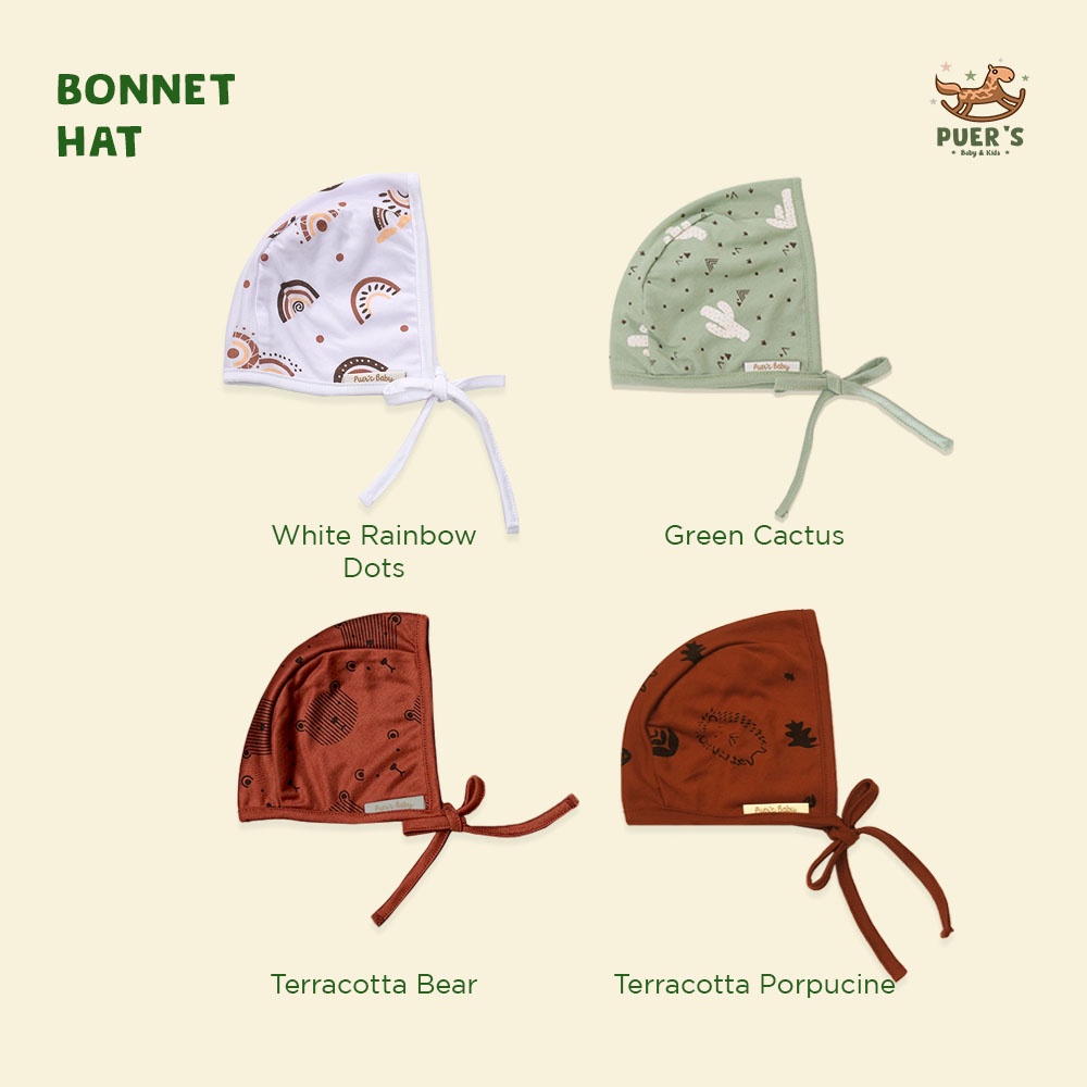 BONNET HAT (TOPI BAYI / TOPI BONNET) PUER’S KUPLUK BAYI