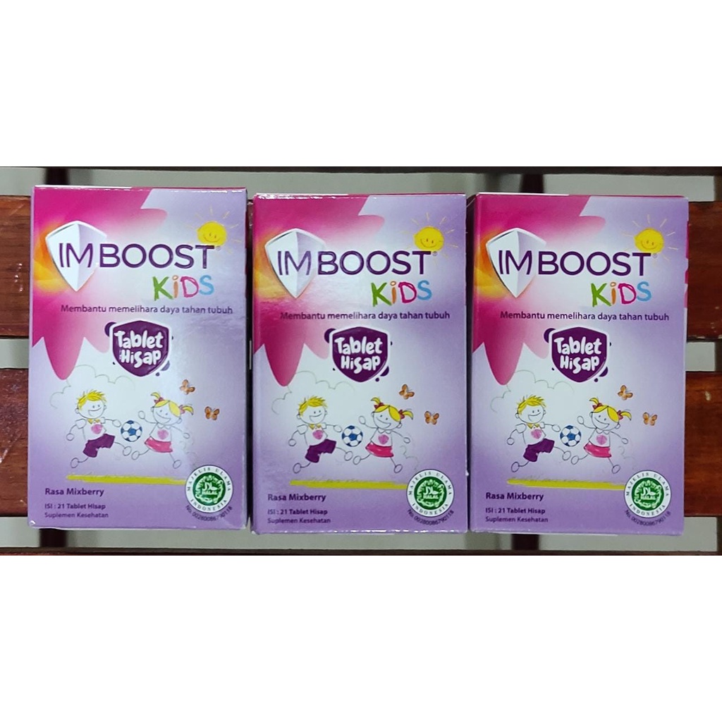 Imboost Kids 21 Tablet Isap / Rasa Mixberry / Imun / Pemulihan Sakit / Echinacea Purpurea / Zinc