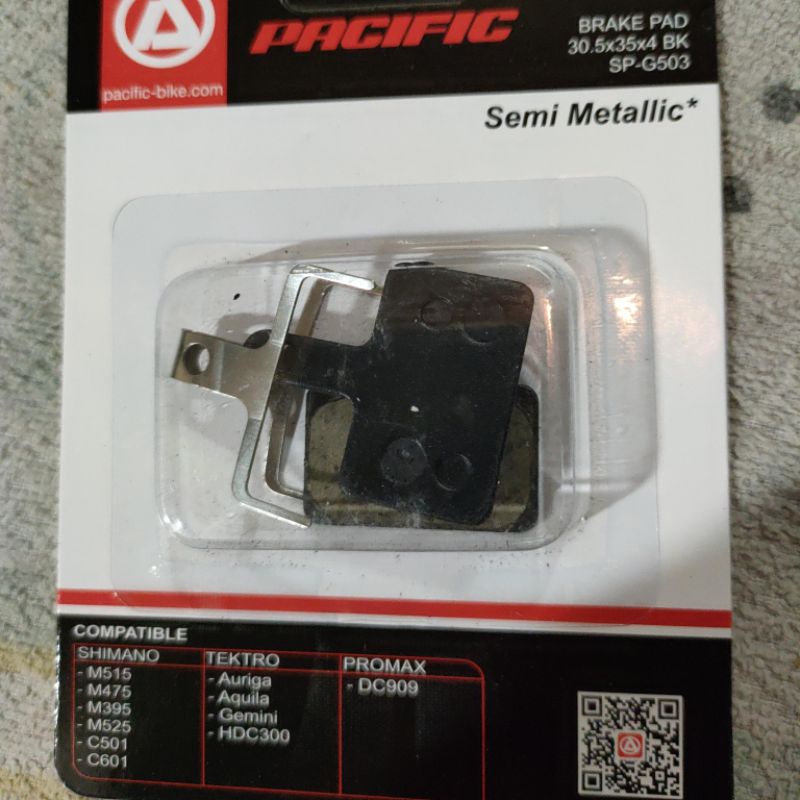 Brake Pad Sepeda Kanvas disc Pacific Sp-G503 Model kotak