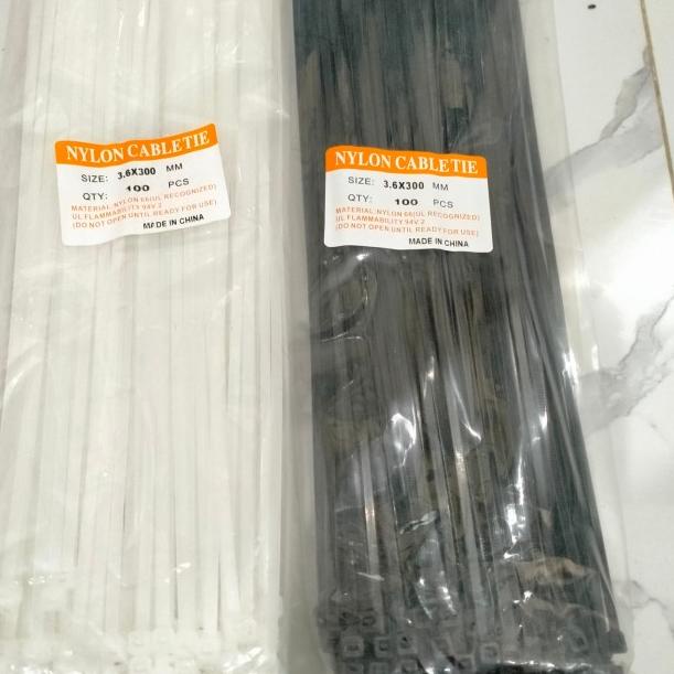 

✬ kabel tie tali pengikat ties 30cm - Putih ۩