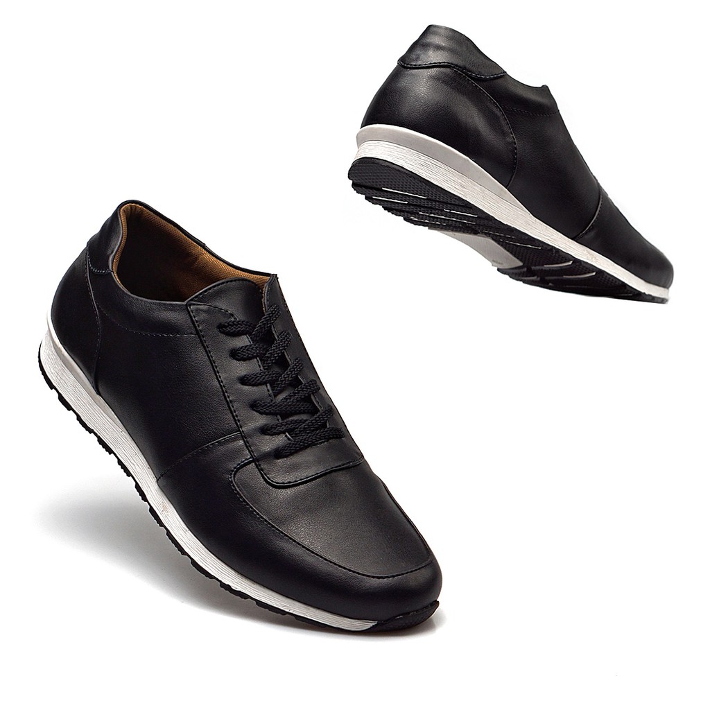 ALLEGRO BLACK |Reyl x FORIND| Sepatu Putih Casual Sneakers Kasual Polos Original Pria Cowok Footwear