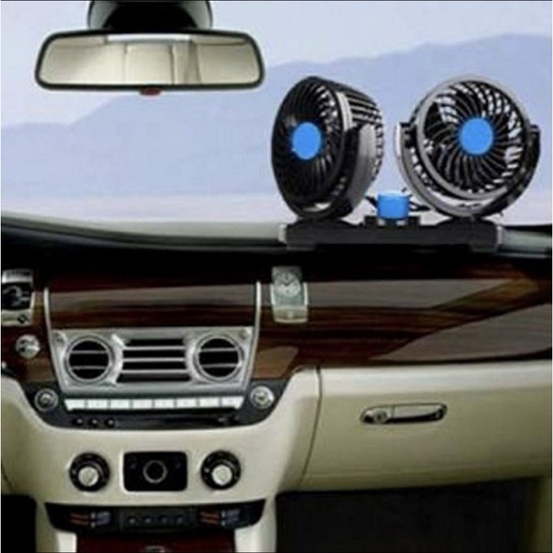 Kipas Angin Mobil - Kipas Angin Mobil Double Fan - Kipas Angin DC