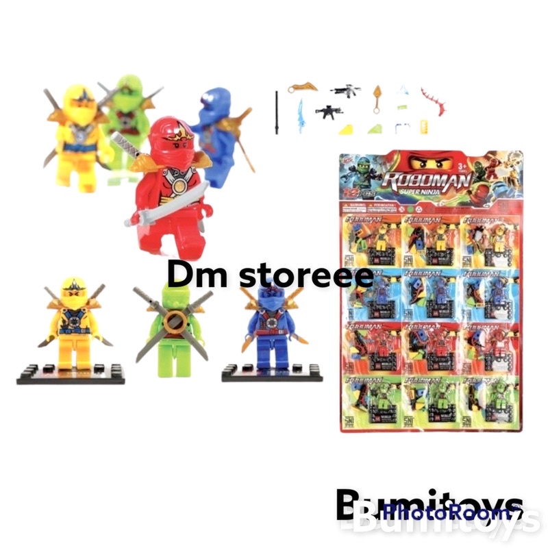 mini figure ninja roboman /  mainan figure super ninja / minifigure