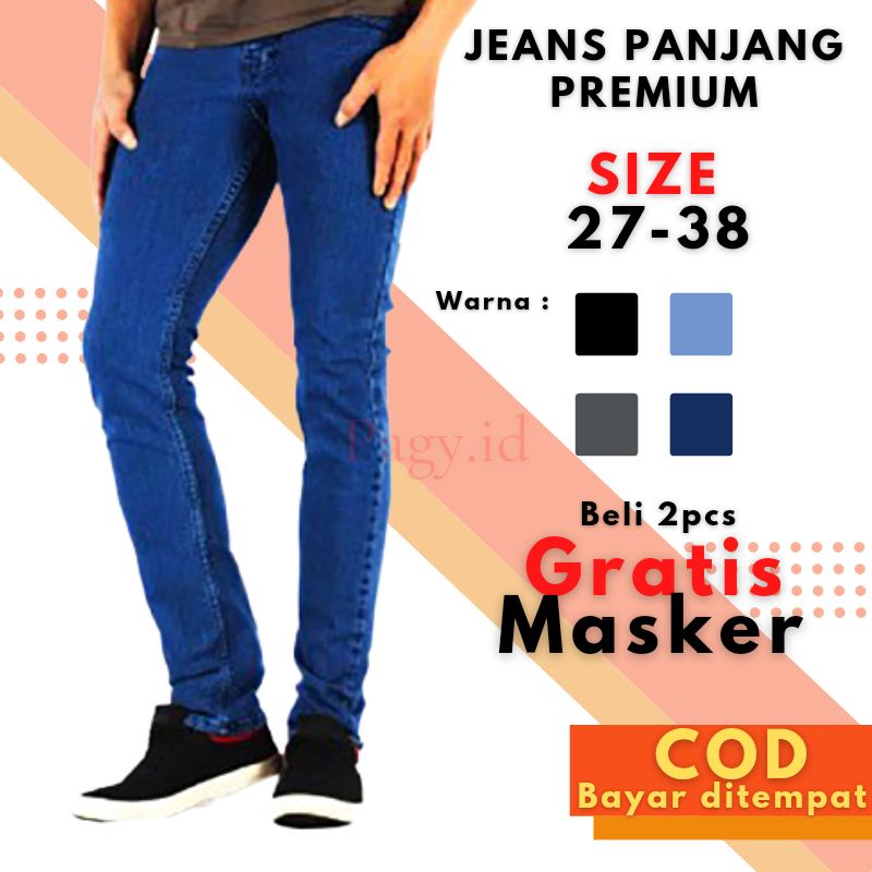 Celana Panjang Jeans Pria Levis Pensil Laki Cowok Skiny Slim fit Lepis Ripped Jeans Celana Korea Kat