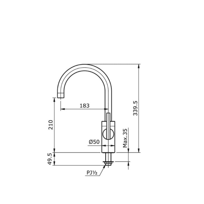 T.Lillie - Toto Tx109Le Kran Wastafel Dingin/Tx 109 Le Keran Lavatory Faucet
