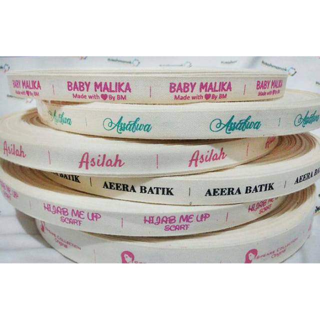 

Label katun sablon