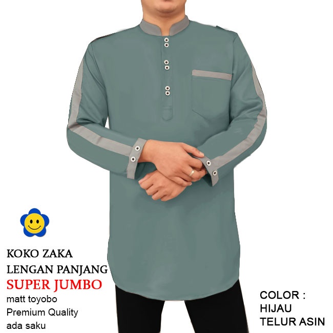 CTN Baju muslim koko ZAKA lengan panjang best seller