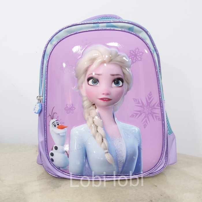 TAS RANSEL Tas ransel anak perempuan TK timbul Frozen frosen anna elsa olaf - elsa olaf (A4V0) Terja