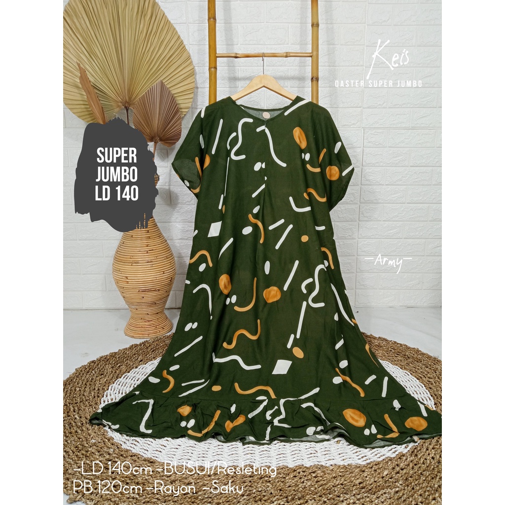 LD 140cm (40 Motif) Daster SUPER JUMBO dan Daster Kaftan LD 150cm Ruffle (Part 1) Daster Rempel JUMBO Daster Viral-Keis Army