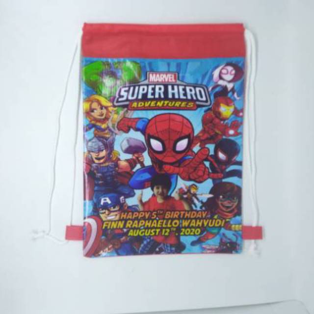 Tas ultah foto Ransel Serut Punggung Custom design