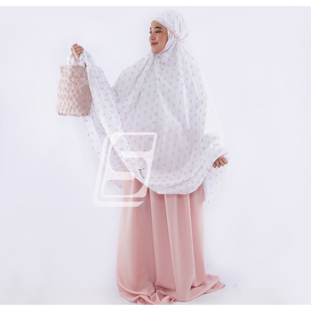 Mukena Putih Premium Paris Halus Lembut Besar Mewah