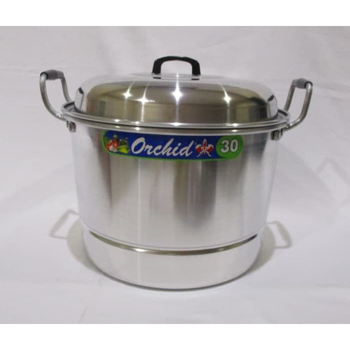 Panci Sarang Serbaguna Orchid - Panci Langseng Aluminium 30 - TJ2