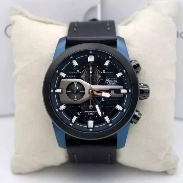 JAM TANGAN PRIA ALEXANDRE CHRISTIE AC 6270 BLACK BLUE