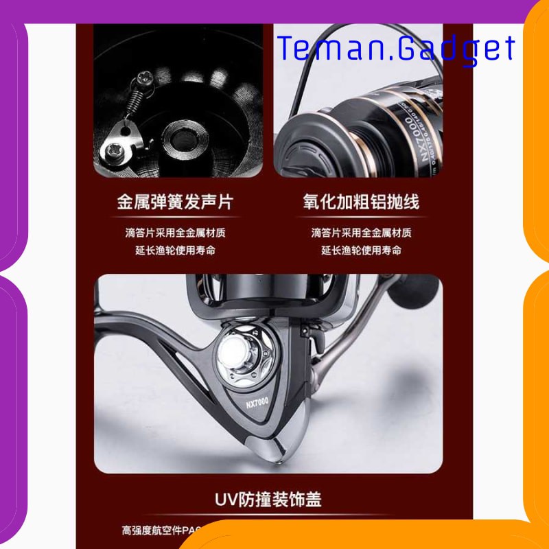 TG-IF161 GHOTDA NX6000 Series Metal Reel Pancing Fishing Reel 4.7:1 Gear Ratio