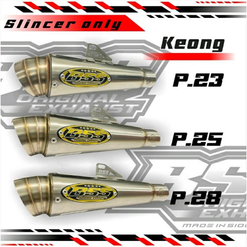 slincer bss  keong original bss muffler
