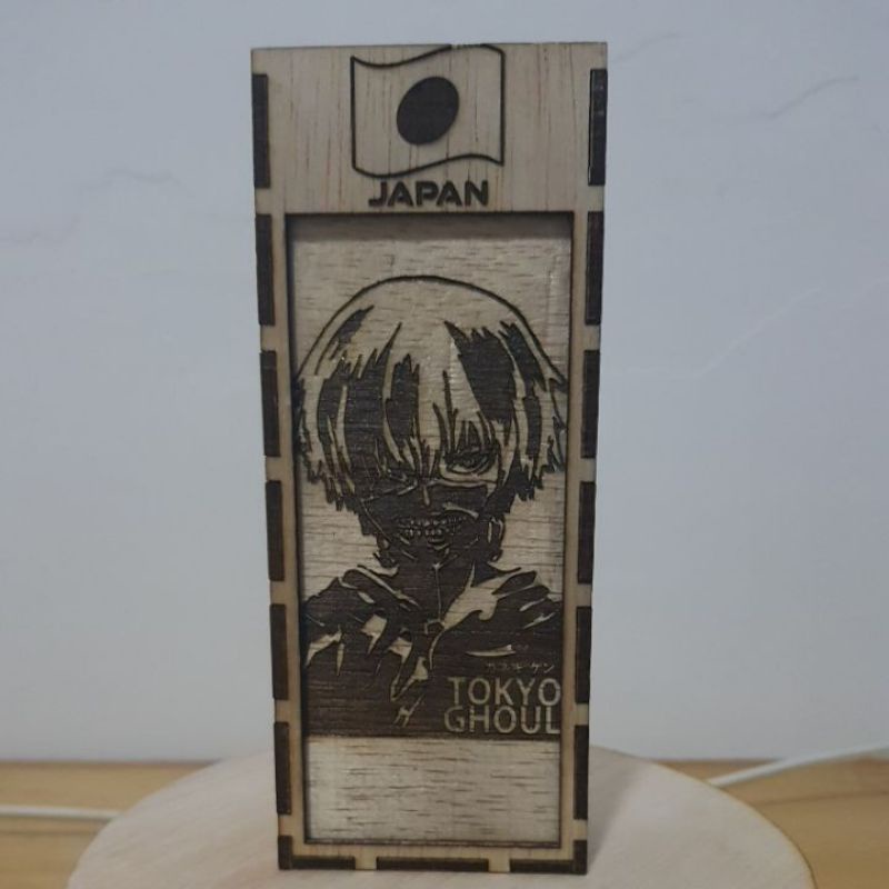 

tempat pensil, kayu, triplek, estetik, grafir, minimalis