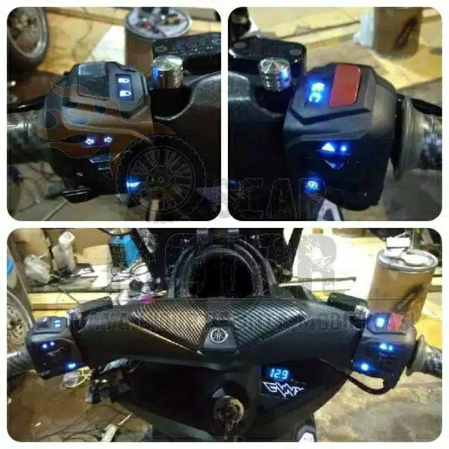 Saklar Pulsar Model Nyala Lampu Led Buat Nmax Lama Nmax New 2020 Satria Fu Vixion Cb 100 Dan Motor Lainnya
