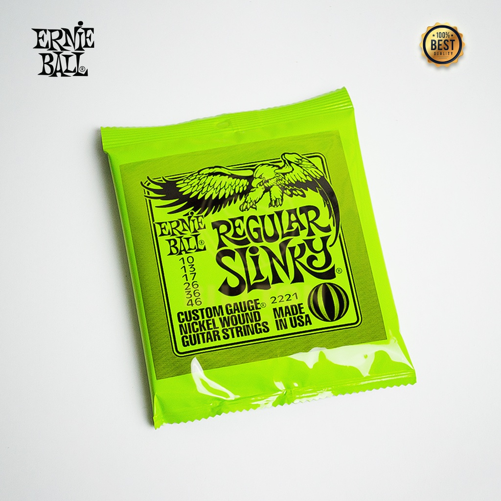 Senar Gitar Elektrik Ernie Ball / Senar Gitar Listrik Kualitas Premium Ernie Ball Nickel Wound