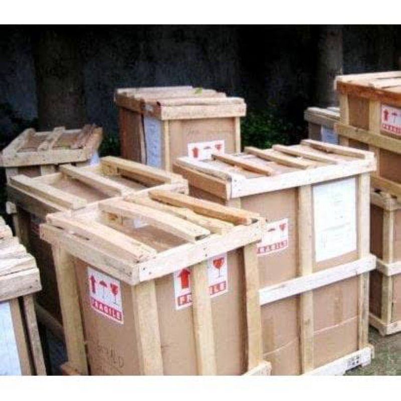 

packing kardus + palet kayu supaya aman sampai tujuan