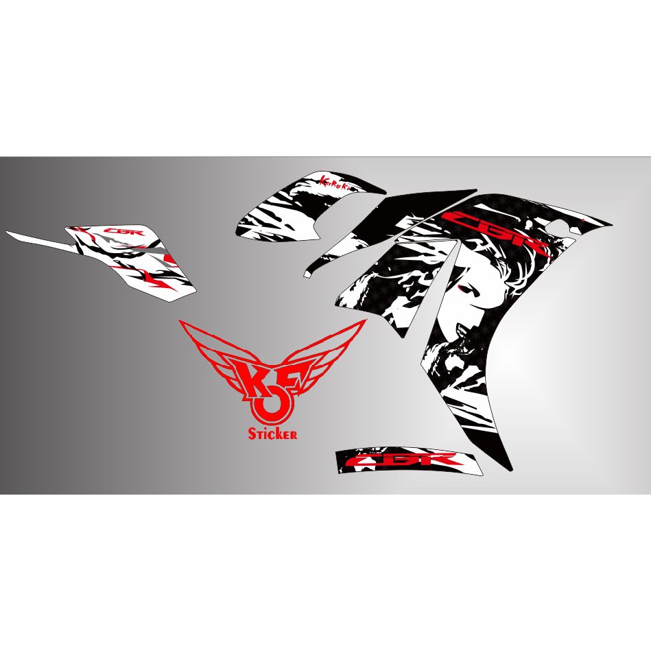 STRIPINGG STIKER CBR OLD K45 KABUKI