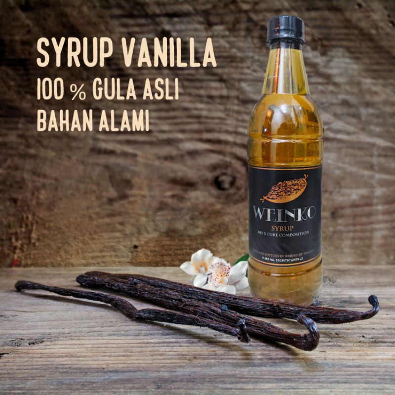 

Sirup Vanilla 625ml Weinko Sirup Alami Syrup Vanilla